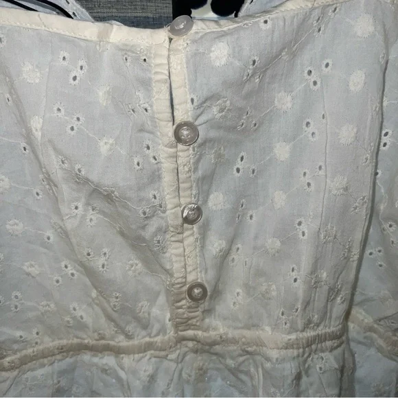 White Eyelet Romper XL - Picture 5 of 12